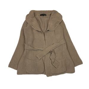 Isabel Marant Chunky Knit Belted Cardigan Shawl Collar Women's 2/M